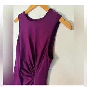 Flare and fit Dress detail on the side deep purple Medium NWT thumbnail 3