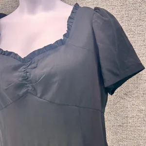 Loft Babydoll Maxi Dress Black‎ 16 thumbnail 5