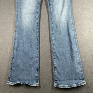 American Eagle Kick Boot Jeans Womens 000 Short Blue Wash Next Level Stretch thumbnail 2