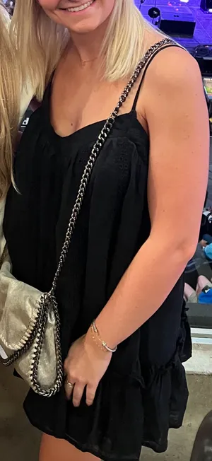 Forever 21 Flounce Eyelet Mini Black Dress thumbnail 3