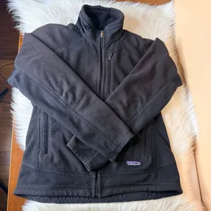 Patagonia Womens Jacket Medium Black Fleece Full Zip Regulator Polartec Sweater thumbnail 8