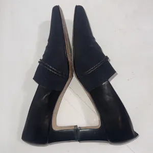 Vintage Y2K Brighton Quincy Black Italy Mesh Braided‎ Leather Closed Toe Heels 9 thumbnail 3