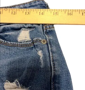 Old navy distressed high rise shorts size 6 thumbnail 7