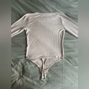 Abercrombie & Fitch Soft A&F Cozy Cream Long Sleeve Bodysuit thumbnail 6