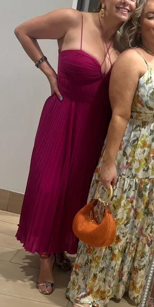 Alex Marie Magenta designer Dress thumbnail 8