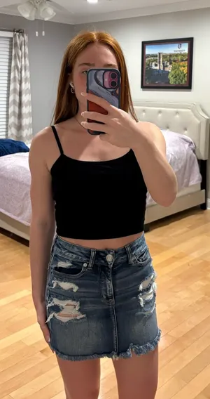 American Eagle Jean Skirt thumbnail 1