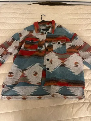 Aztec Printed Jacket Size 3X thumbnail 1