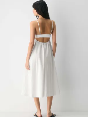 Aritzia Wilfred Encourage Poplin Cami Midi Dress thumbnail 6