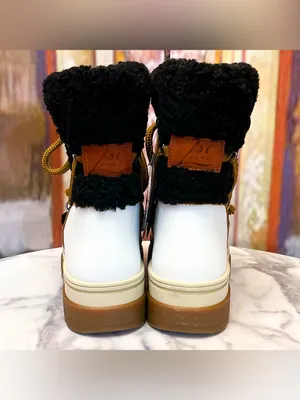 La Mondiale Zermatt Sheepskin Après-Ski Boots Black Size 36 NWT thumbnail 9
