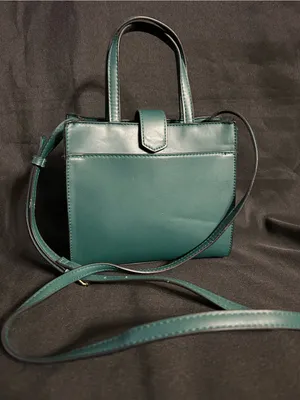 A New Day Women’s Structured Teal Crossbody Shoulder Bag Purse thumbnail 1