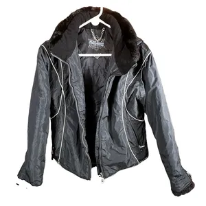 Obermeyer Ladies Sz 10 Black Ski Jacket Coat Thermolite Lauren W/‎ Fur Insulated thumbnail 1