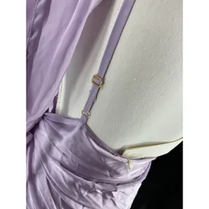 BAOBAB Womens Dress Marea One Shoulder Wrap Lavender Size Large thumbnail 9