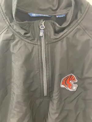 Cincinnati Bengals NFL Helmet Cutter & Buck Roam Epic Black Pullover Quarter Zip thumbnail 6