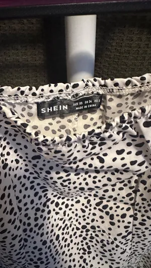 polka dot dress black and white thumbnail 2