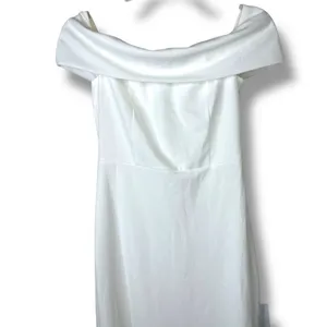 NEW Lulus Bridal Exceptional Romance White Off-the-Shoulder Mermaid Maxi Dress thumbnail 6