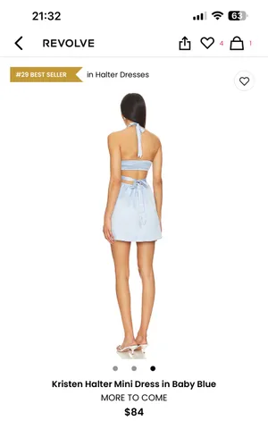 Kristen Halter Mini Dress Revolve thumbnail 3