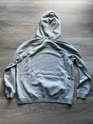 Nike Air Force Falcons Hooded Sweatshirt Womens Sz Large Grey with Blue Logo thumbnail 2