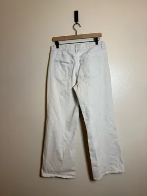 Loft Mid Rise Wide Leg Jeans in‎ Washed Pink thumbnail 4