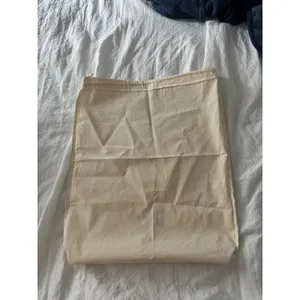 Tibi‎ Cream Cotton Canvas Drawstring Dust Bag thumbnail 3