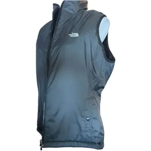 Womens The North Face Reversible Black Outdoor Vest - Sz L thumbnail 2