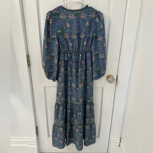 Floral patterned long sleeve dress • size XS • boho style • lightweight & flowy thumbnail 3