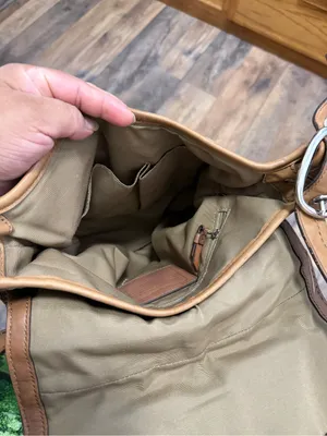 Coach Vintage Tan and Brown Signature Canvas Crossbody Bag thumbnail 10