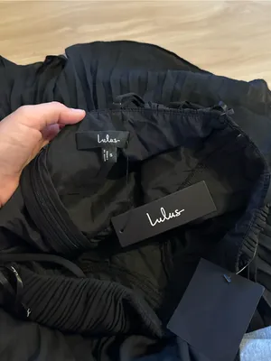 LULU’S Cascading Crush Black Tiered Bustier Midi Dress thumbnail 8