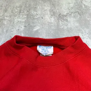 Vintage Reverse Weave Champion Everyday Red and Black Crewneck Sweatshirt thumbnail 4