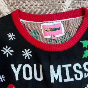 Tipsy Elves Women's Drinking Game Ugly Christmas Sweater Sz M thumbnail 3