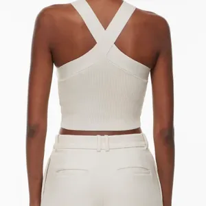 Aritzia Babaton Sculpt Knit Criss Cross Cropped Tank thumbnail 11