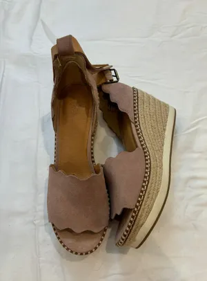 Wedge Sandals Pink Size 7.5 thumbnail 2