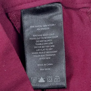 Kut from the Kloth Slim Pant Womens Sz 6‎ Burgundy Office Casual Coastal Trouser thumbnail 7