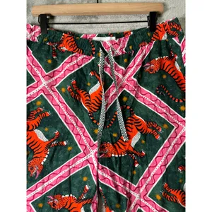 Anthropologie Corinne Lent Tigress Flannel Pajama Pants Large Loungewear Comfort thumbnail 2