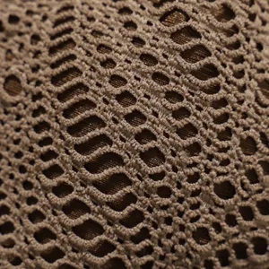 berlook Brown Crochet Halter Triangle Bikini Top and bottom 09 thumbnail 9