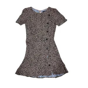 Reformation Katie leopard print mini dress EUC thumbnail 7