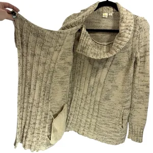 Anthropologie Yellow Bird‎ Chunky Cardigan Sweater Size XS thumbnail 9