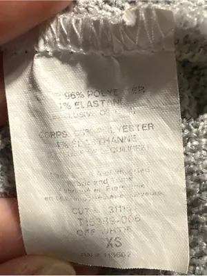 Lush Clothing P47. Light Gray Ribbed Wrap-Front V-Neck Tunic thumbnail 4