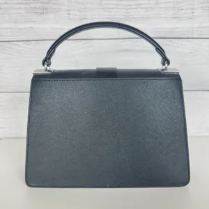 Michael Kors Greenwich Medium Black Saffiano Leather‎ Satchel Purse Handbag ONLY thumbnail 5
