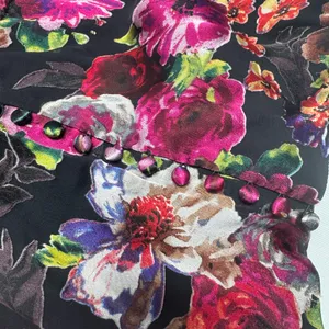 Alice and Olivia‎ Midnight Rose Floral Puff Sleeve With Lining- Size 6. thumbnail 10