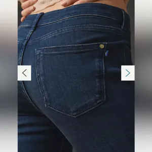 Anthropologie Pilcro The Icon Low-Rise Flare Jeans in Dark Wash thumbnail 6