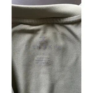 Danskin Active‎ Tank Top Olive Green Sleeveless Zip Up Athletic Large thumbnail 5
