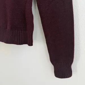 Edikted burgundy off the shoulder sweater thumbnail 3