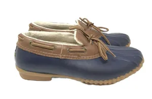 JBU Gwen Womens Rubber Shoes Size 8 Brown Lined Duck Boots Rain Shoes thumbnail 1