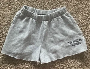 Brandy Melville grey “Los Angeles” sweat shorts thumbnail 1
