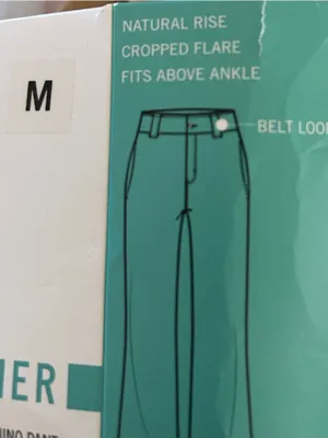 Hue Kick Flare Stretch Cotton Pull-On Pants, Tannin, Size Medium, NWT thumbnail 10