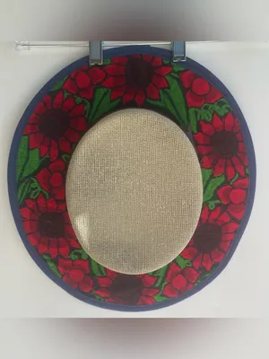 Colorful bold floral embroidered Mexican summer sun hat boho Southwest one size thumbnail 7