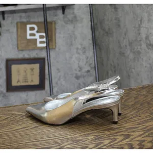 Calvin Klein Womens Mule Dainty Pumps KCDAINTY Silver Gray 7M thumbnail 2