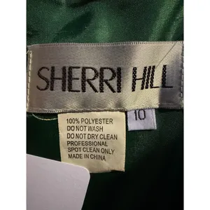 Sherri Hill Emerald green beaded flower, sweetheart, homecoming dress medium thumbnail 5
