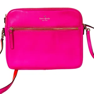 Kate Spade New York Brightspot Avenue Bryce IPad Crossbody Bag Bright Pink thumbnail 1