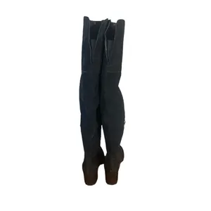 Sam Edelman Black Suede Tall Side Zipper Over The Knee Boots Women Sz 6 thumbnail 3